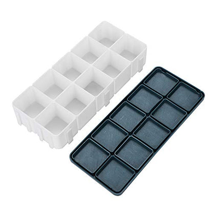 Paint Storage Box with Lid Artist Paint Saver Airtight Palette Box 10 Well Watercolor Palette Portable Outdoor Travel Pigment Tray Leak Proof Gouache Acrylic Oil Paint Case Container Drawing Supplies