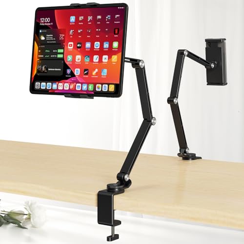 Houele Tablet Stand Holder iPad Stand for Desk iPad Desk Mount - color: Black