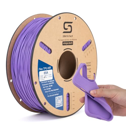 Siraya Tech Flex TPU Air - Active Foaming 3D Printer Filament, Lilac 1kg - color: Tpu Air Lilac