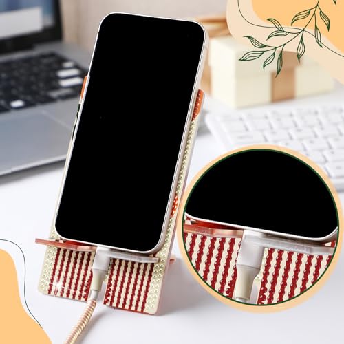 Saillong 6 Pcs Boho Diamond Art Cell Phone Stand 5.5" DIY Full Drill - style: Boho