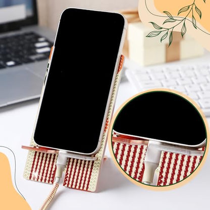 Saillong 6 Pcs Boho Diamond Art Cell Phone Stand 5.5" DIY Full Drill - style: Boho