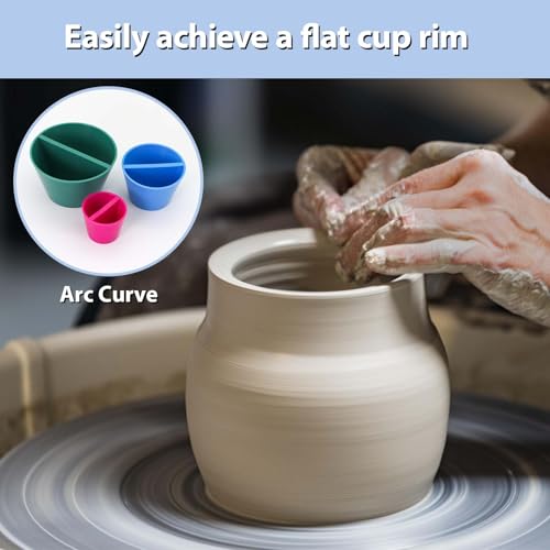 3PCS FRIVASTIC Clay Molds, Multiple Sizes Ceramic Clay Pottery Molds, Rim Cone Shaper for Pottery and Ceramics, Rim Cone Potterys Trimming Tools, DIY Potterys and Painting Crafts