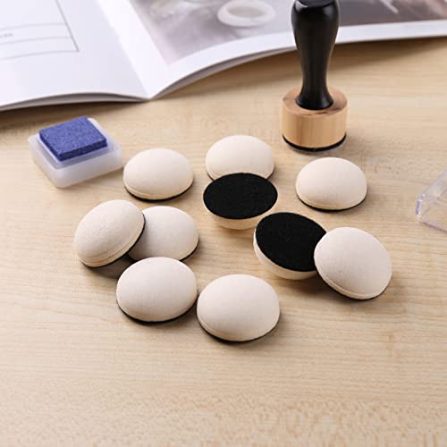 Mini Ink Blending Brushes Tools 2 Handle with 42 Refills Replacement Round Foams and 20 Plastic Storage Cases Stackable Jars Set for Scrapbooking Painting Art Supplies Tool Craft Cardmaking Drawing - color: 2 Handle+42 Domed Foam+20 Stackable Jars
