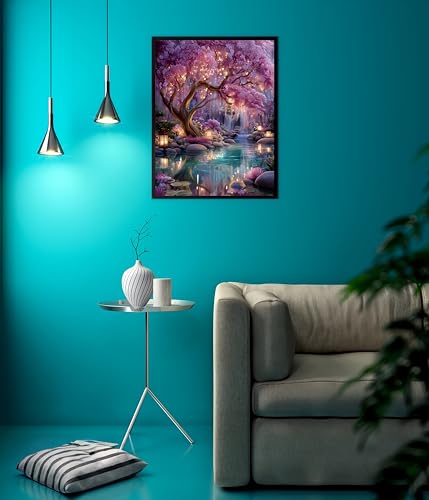 Glowing Forest Painting by Numbers Kit for Adults Beginner,15.7X19.7in - color: PB416-A-1
