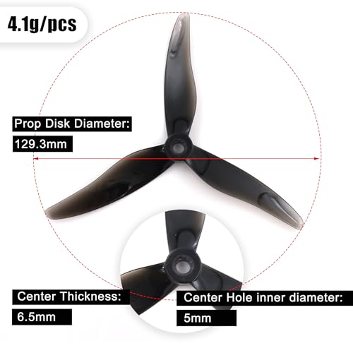 20PCS Gemfan Hurricane 51477 FPV Propellers for 2206-2407 Motor for FPV