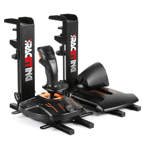 RACGTING 2-Pack Foldable HOTAS Desk Mount for Joystick and Throttle