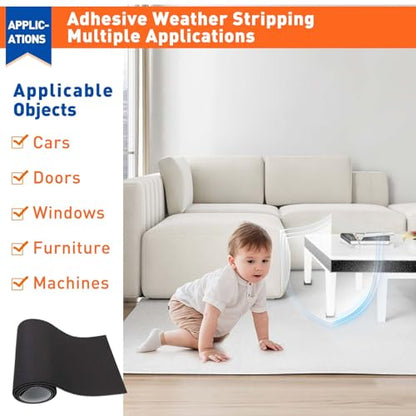MAGZO Adhesive Sponge Neoprene Foam Padding, 1/8" Thick x 12" x 59" - size: 59In*12In*1/8In