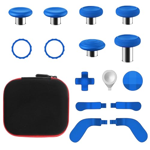 15 in 1 Accessories for Xbox Elite Wireless Controller Series 2,Metal Thumbsticks Replacement Set with 4 Paddles,2 D-pad and Repair Tools for Xbox Elite Series 2 Core Controller (Core Blue) - color: Core Blue