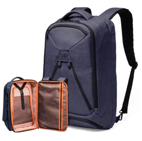 Knack Series 1 Medium Travel Backpack, 15.6-Inch Laptop, Expandable 27-39L - color: Dark Blue, size: Medium