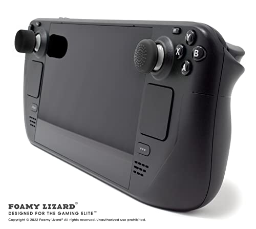 Foamy Lizard AceShot Raised Thumb Grips for Xbox One & Steamdeck, Black - color: Black