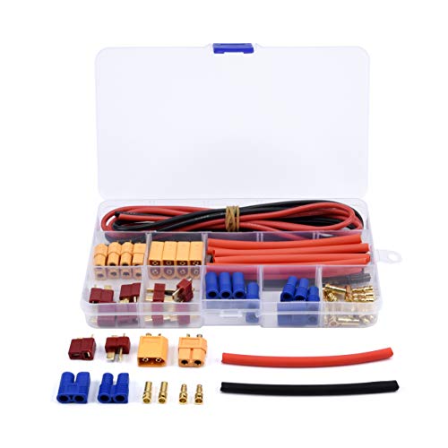 T-Plug EC3 XT60 Male Female Connector Adapters, 52PCS