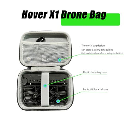 Hard Carying Case for Hoverair X1 Camera Drone Bag Accessories