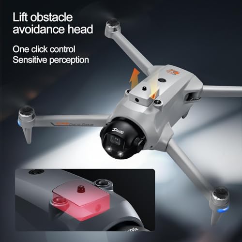 YL059 GPS Drone with 4K Camera for Adult EIS, 5G Drone with 4.3" HD Screen - color: Grey