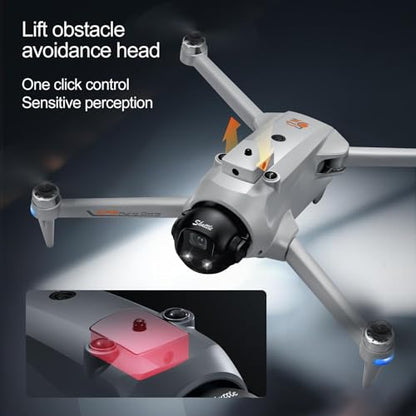 YL059 GPS Drone with 4K Camera for Adult EIS, 5G Drone with 4.3" HD Screen - color: Grey