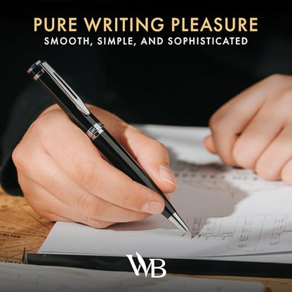 Wordsworth & Black Luxury Metal Mechanical Pencil 0.7mm for Writing, Black - color: Black Chrome