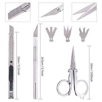 Keadic 43Pcs Tools Gunpla Tool Kits Model Tool Kit Hobby Building Tools Kit Professional Model Tools Kit Modeler Basic Tools Craft Set for Hobby Building