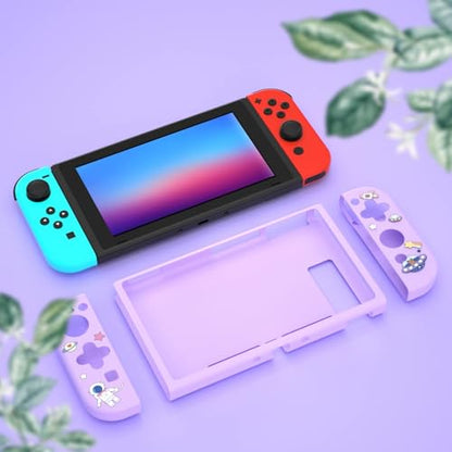 ECHZOVE Case for Nintendo Switch, Soft TPU Protective Cover, Purple - color: Purple