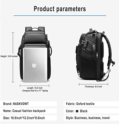 Waterproof DSLR Camera Backpack - Large with TSA Lock, Fits Drone & 17-Inch Laptop