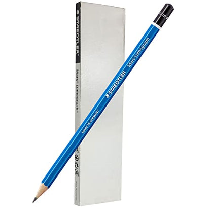 STAEDTLER Mars Lumograph B Graphite Art Drawing Pencil, 6 Pencils - style: B