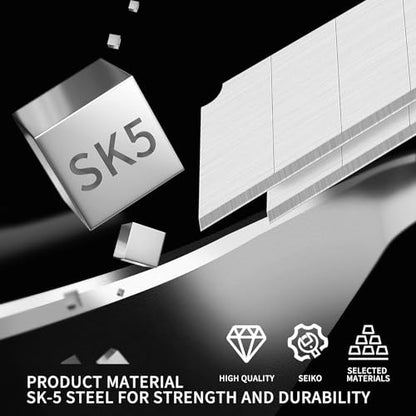 25MM Utility Knife Blades, 100pack SK5 Box Knife Snap Off Blades Refills - size: 100pcs