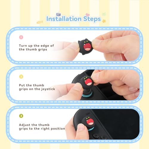 GeekShare Cute Silicone Joystick Caps Compatible with Switch 2 - Anti-Slip Thumb Grip Caps - Silicone Analog Cover Thumbstick Grips for Switch 2025 - BOBO Cat - color: BOBO Cat