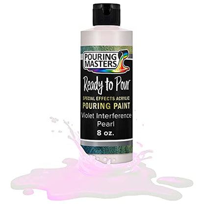 Pouring Masters Violet Interference Pearl 8-oz Acrylic Pouring Paint - color: Violet, size: 8 Fl Oz (Pack of 1)