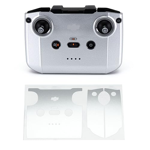 WRAPGRADE Skin Stickers Compatible with DJI RC-N2 (Airforce Silver) - color: AIRFORCE SILVER