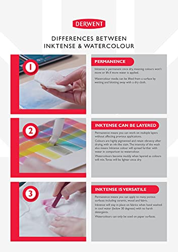 Derwent Inktense Paint 12 Pan Palette #2 (New) - size: 1 Count (Pack of 1), style: 12 Half Pans #02