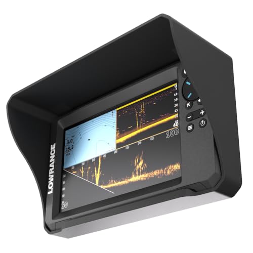 Lowrance Eagle Eye 9 Visor by Sonar Shield | Clip-On Sun Shade | Anti-Glare Screen Protector | Made in USA