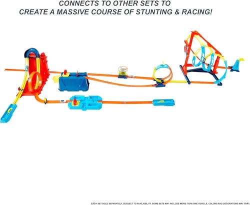 Hot Wheels Track Builder Unlimited Fuel Can Stunt Box Playset & Car
