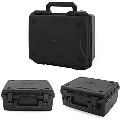 TORIBIO Hard Carrying Case with Foam, Shockproof Storage Box 12"x9.3"x4" - size: 12"x9.3"x4"