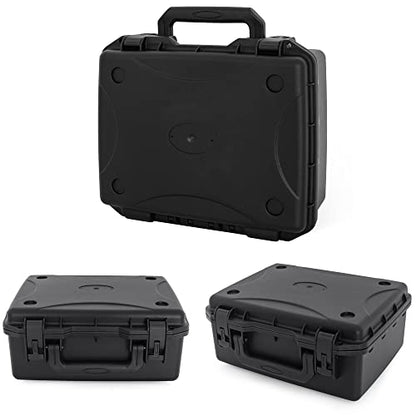 TORIBIO Hard Carrying Case with Foam, Shockproof Storage Box 12"x9.3"x4" - size: 12"x9.3"x4"