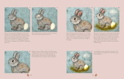 Needle Felting Art: 12 mixed-media woodland projects to paint and sew