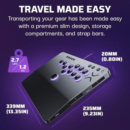 Turtle Beach Victrix Pro KO Leverless Esports All Button Fight Stick, Xbox - color: Gray