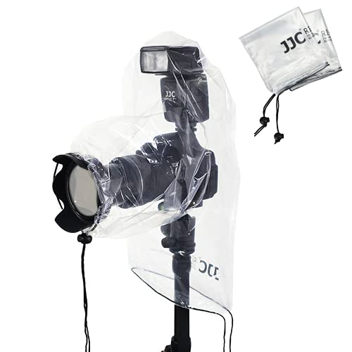 2PCS Clear Camera Rain Cover w Flash for Camera + Lens up to 6.3"x9.8"(DXL) - color: (2Pack)for Camera w Flash