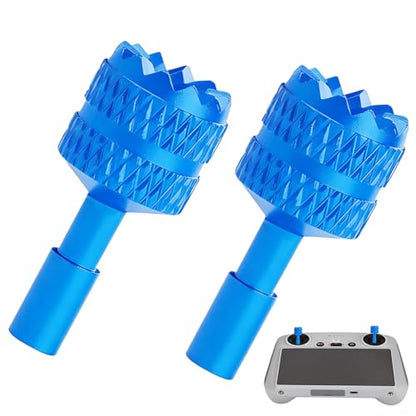 RC/RC2 Joystick Replacement, Aluminum Controller Sticks Compatible with DJI - color: Blue ＆ 2 Pcs