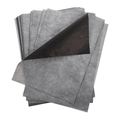 Beatifufu A4 Carbon Transfer Paper Sheets One-Side Graphite Copy Paper for Tracing Drawing Writing Pattern Transfer DIY Crafts Art Design and Imprinting