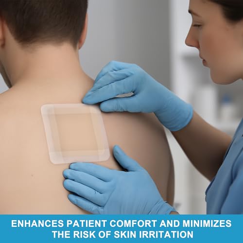 MedVance Waterproof Non-Adhesive Foam Dressing w/o Border, 6"x6", Box of 5 - size: 6"x6" Standard 5 Pack