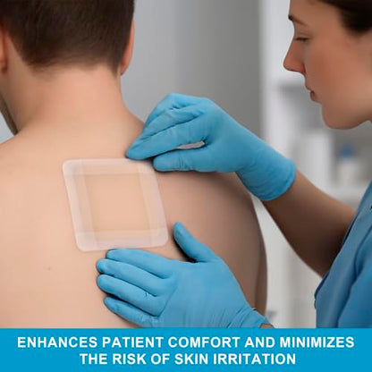 MedVance Waterproof Non-Adhesive Foam Dressing w/o Border, 6"x6", Box of 5 - size: 6"x6" Standard 5 Pack