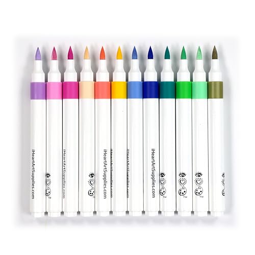 Bright Stripes iHeartArt Marker by Numbers Kit, Fantasy Fields, Ages 8 Up - style: Fantasy Fields