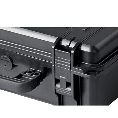 MyCaseBuilder Doro 0907-6 Heavy-Duty Waterproof Hard Case, for Electronics, Cameras, Drones, Guns, Optics - No Foam, 9x7x6 Inch, Black
