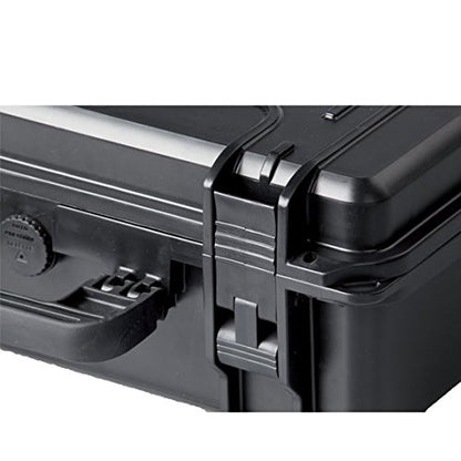 MyCaseBuilder Doro 0907-6 Heavy-Duty Waterproof Hard Case, for Electronics, Cameras, Drones, Guns, Optics - No Foam, 9x7x6 Inch, Black
