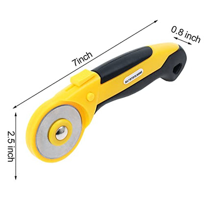45mm Rotary Cutter for Fabric with 10 Titanium Rotary Blades - color: color03
