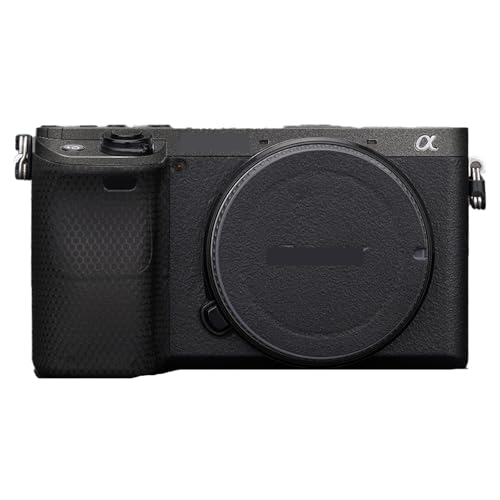 Camera Cover Skin Sticker for Sony A6400 A6300 Camera Protector Film Skin Anti-Scratch Protective Decoration and Wear Resistance(Deep Grey+Frosted Black) - color: Deep Grey+Frosted Black