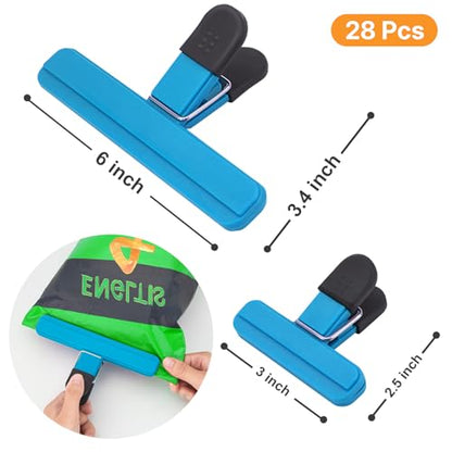 28 Pcs Chip Bag Clips, Heavy Duty Sealing Snack Clip - size: 28 Pcs