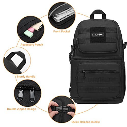 MOSISO Camera Sling Bag, Tactical Camera Crossbody Bag Case Photography - color: Black