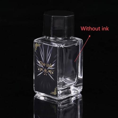 Feather Pen 10.63in Quill and Ink Bottle Set (Without Ink)