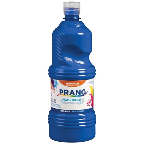Prang Washable Tempera Paint, Blue, 32 Oz., 1 Count - color: Blue