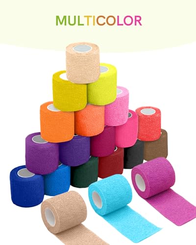 FriCARE Self Adhesive Bandage Wrap, Medical Tape in First Aid Kit - color: Terra Splash