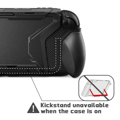 playvital for Switch 2 Beyond-Grip Protective Case, Interchangeable FPS/Omni Ergonomic Grips + Military-Grade Drop Dockable Cover + 2 Joystick Caps for Nintendo Switch 2 (Black) - color: Black